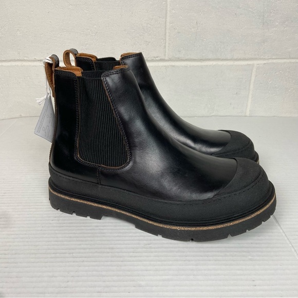 NEW BIRKENSTOCK Prescott Slip On Boots Men Oiled Leather - Black‎ - Picture 3 of 13